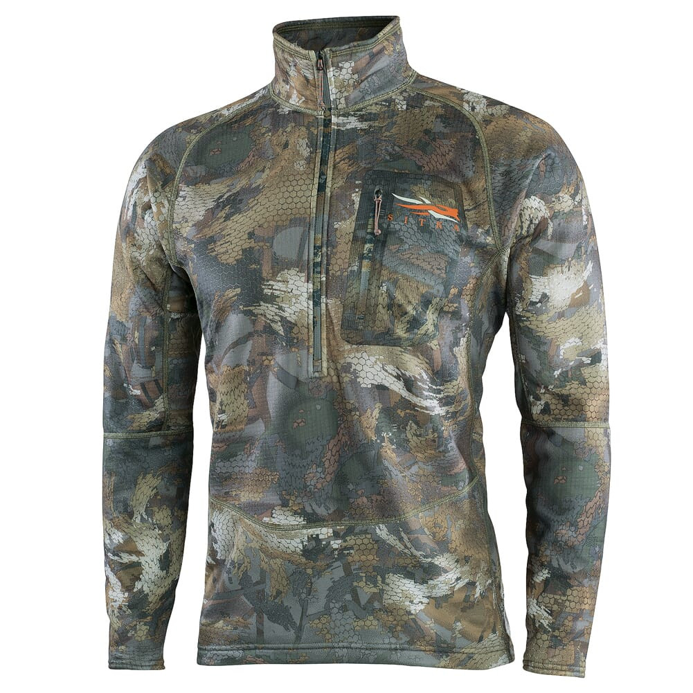 Sitka Gear Sitka Timber Grinder Half-Zip Optifade Timber Small 70024-TM-S Top - Sitka Gear
