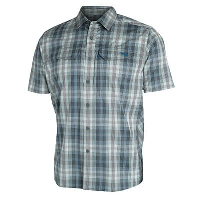 Sitka Gear Sitka TTW Globetrotter Shirt SS Shadow Plaid Large 80003-SP-L, L - Sitka Gear