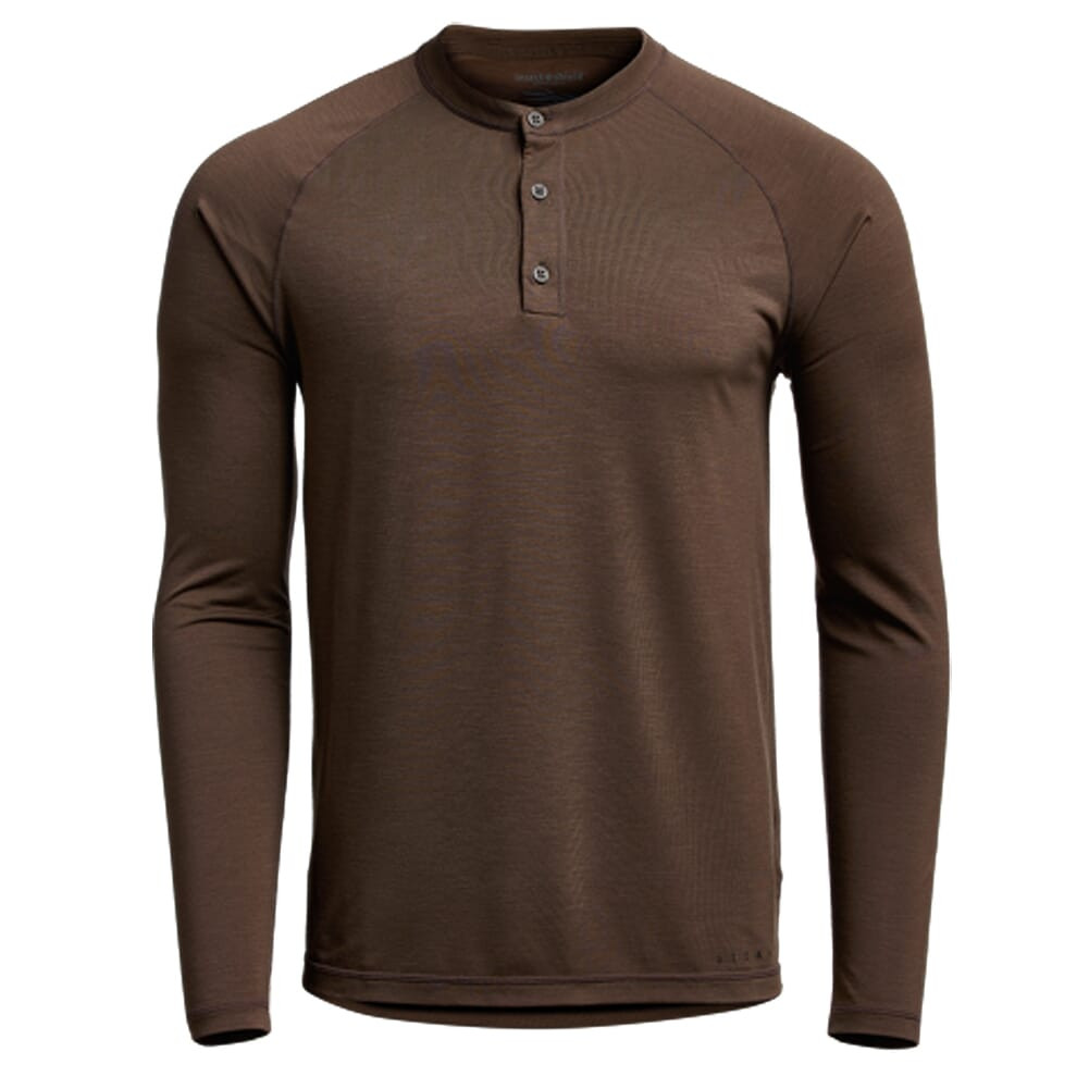 Sitka Gear Hanger Henley Chocolate XX Large 80022-CHO-XXL Top - Sitka Gear