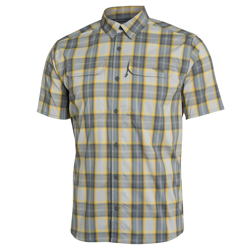 Sitka Gear Sitka Globetrotter Shirt SS Aluminum Plaid X Large 80032-AP-XL - Sitka Gear