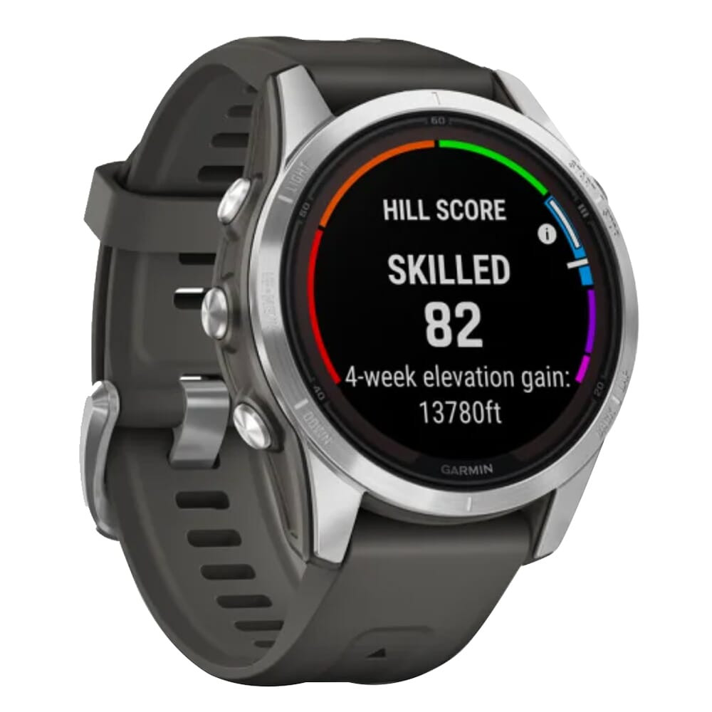 Garmin fenix 7S Pro Solar Silver w/Graphite Band Smartwatch 010-02776-00 - Garmin