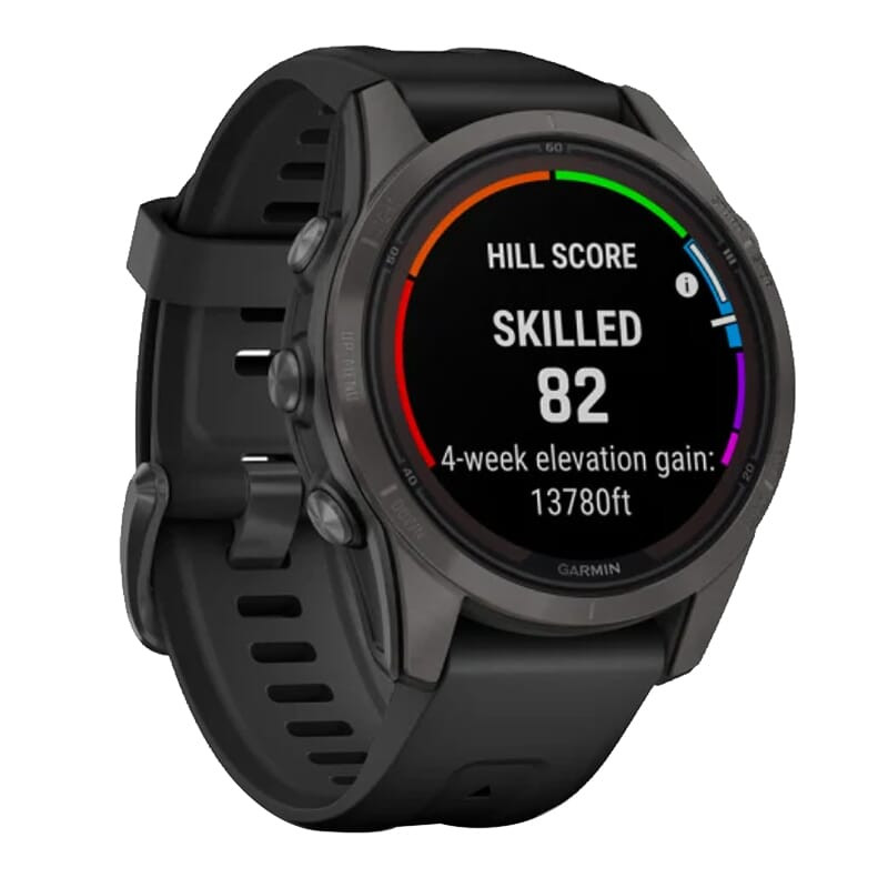 Garmin fenix 7S Pro Sapphire Solar Carbon Gray DLC Ti w/Black Band Smartwatch 010-02776-10 - Garmin