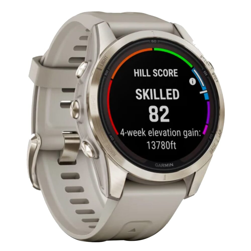 Garmin fenix 7S Pro Sapphire Solar Soft Gold w/Light Sand Band Smartwatch 010-02776-14 - Garmin