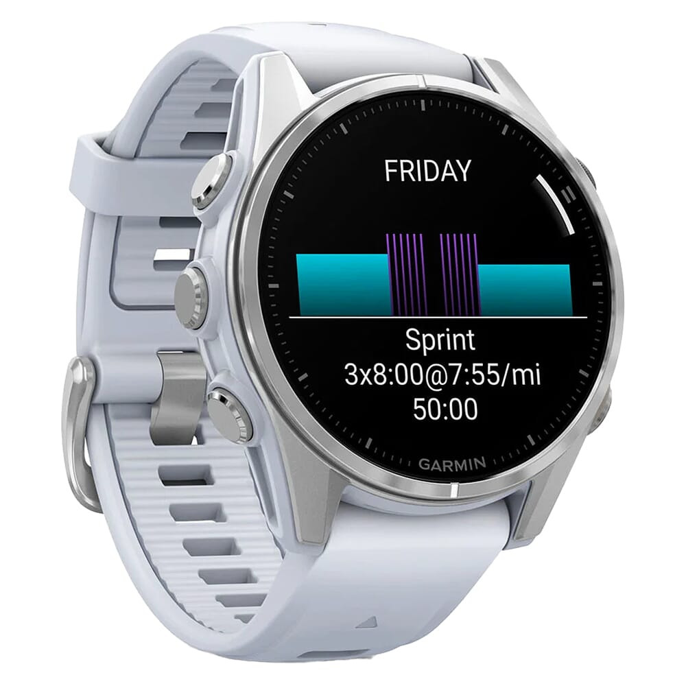 Garmin fenix 8 43mm Bare SS/Whitestone w/Whitestone Band Smartwatch 010-02903-00 - Garmin
