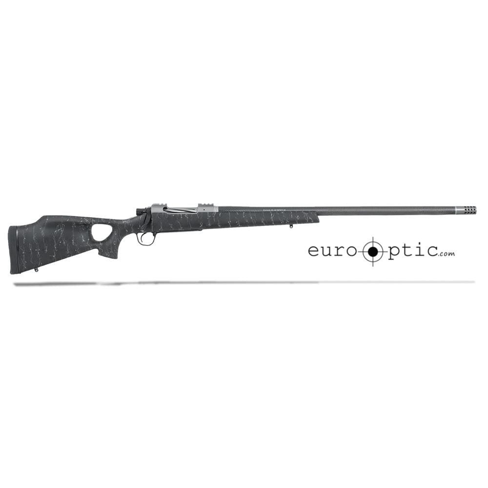 Christensen Arms Summit Ti-TH 338 Lapua Mag 27" 1/9.3" Aerograde Thumbhole Black w/ Gray Webbing Stock 801-08003-05 - Christensen Arms