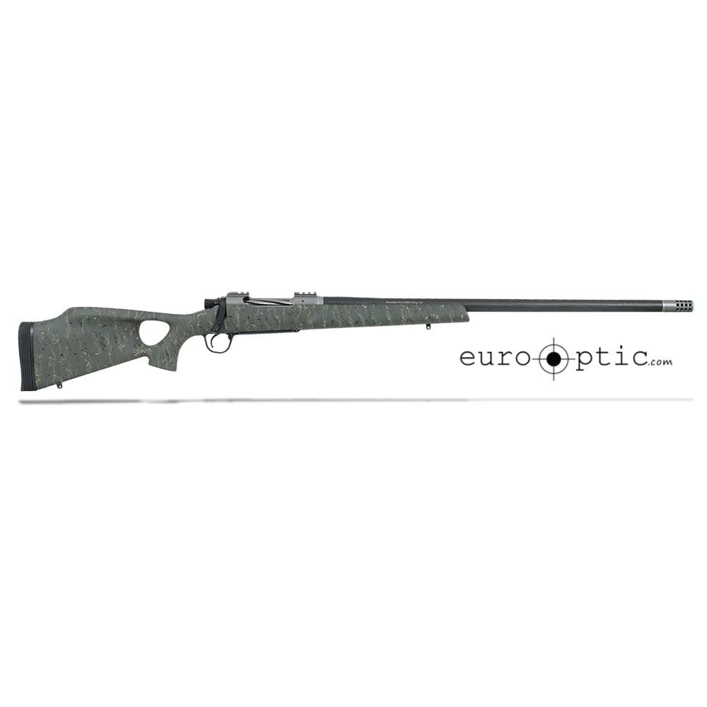 Christensen Arms Summit Ti-TH 338 Lapua Mag 27" 1/9.3" Aerograde Thumbhole Green w/ Black Webbing Stock 801-08003-06 - Christensen Arms
