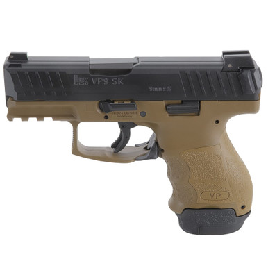 Heckler & Koch HK VP9SK Subcompact 9mm FDE Pistol w/(1) 13rd, (2) 10rd Mags and Night Sights 81000292 - Heckler & Koch