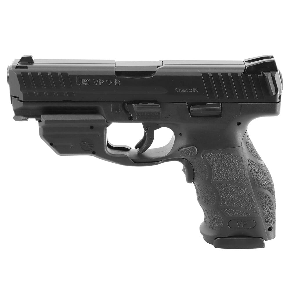 Heckler & Koch HK VP9-B 9mm Push Button Mag Release Pistol w/(2) 17rd Magazines and Green Crimson Trace Laser 81000382 - Heckler and Koch