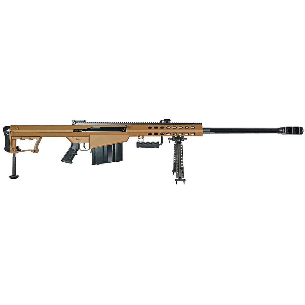 Barrett EO Exclusive US Military M107 .50 BMG Semi-Auto 29" Bbl Coyote Cerakote Rifle w/(4) 10rd Mags and Pelican Case 82911 - Barrett