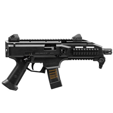 CZ-USA Scorpion EVO 3 S1 9mm 20rd 7.72" 1/2x28 Black Pistol w/Alum Adj Sights, Top/Bottom Rail, Ambi Manual Safety 91351 - CZ-USA