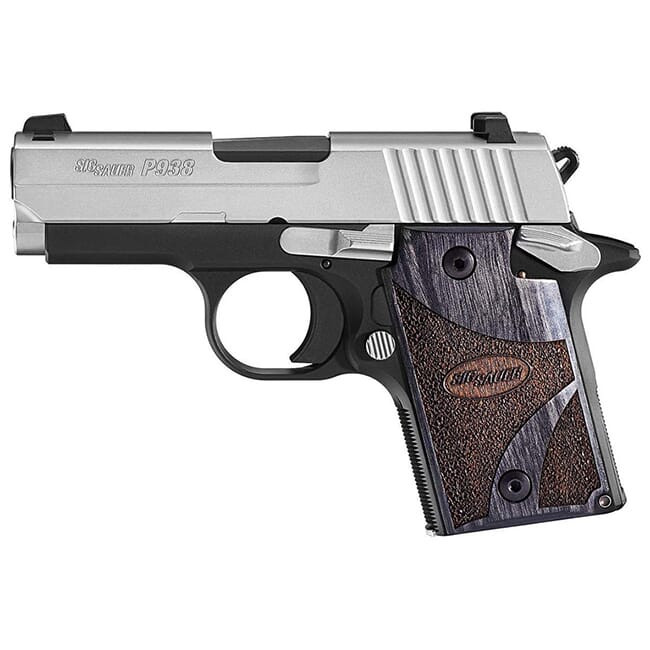 Sig Sauer P938 Blackwood 9mm Pistol 938-9-BG-AMBI - Sig Sauer
