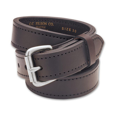 Filson 38 Brown/Stainless 1.25" Double Belt 63205198214 - Filson