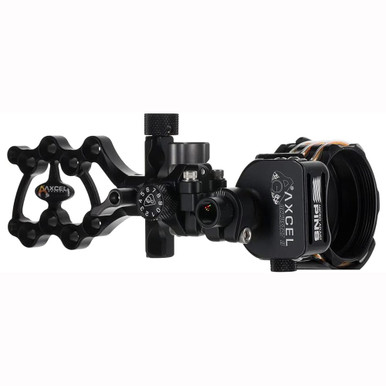 AXCEL Archery ArmorTech Lite Sight 41mm Scope 4pin .019 Non-Dampened Fixed Mount Black Bow Sight AALF-N419-4BK - AXCEL Archery