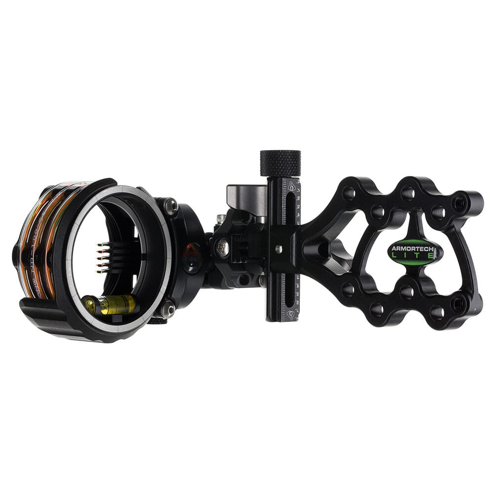 AXCEL Archery ArmorTech Lite Sight 41mm Scope 5pin .010 Non-Dampened Fixed Mount Black Bow Sight AALF-N510-4BK - Axcel