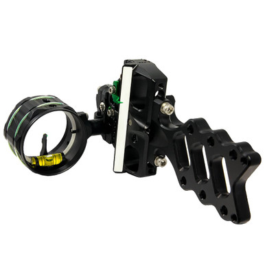 AXCEL Archery AccuHunter Slider 41mm Scope w/"T" Non-Dampened Single-Pin .019 Green Fiber Black Bow Sight ACHN-N119-4GB - AXCEL Archery