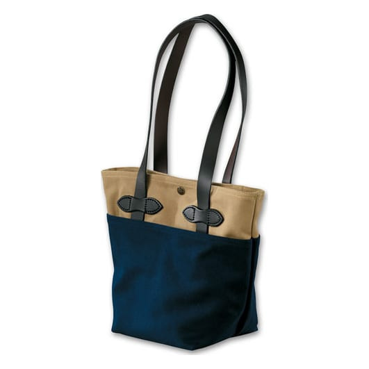 Filson SM Navy/Tan Canvas Tote Bag FIL-70084-NT - Filson