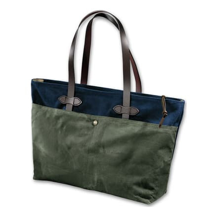 Filson LG Navy/Otter Green Zip Tote FIL-70086-YO - Filson