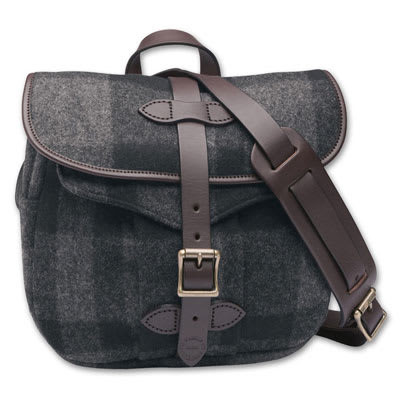 Filson SM Gray/Black Wool Field Bag FIL-70100-GB - Filson