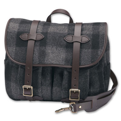 Filson MD Gray/Black Wool Field Bag FIL-70103-GB - Filson