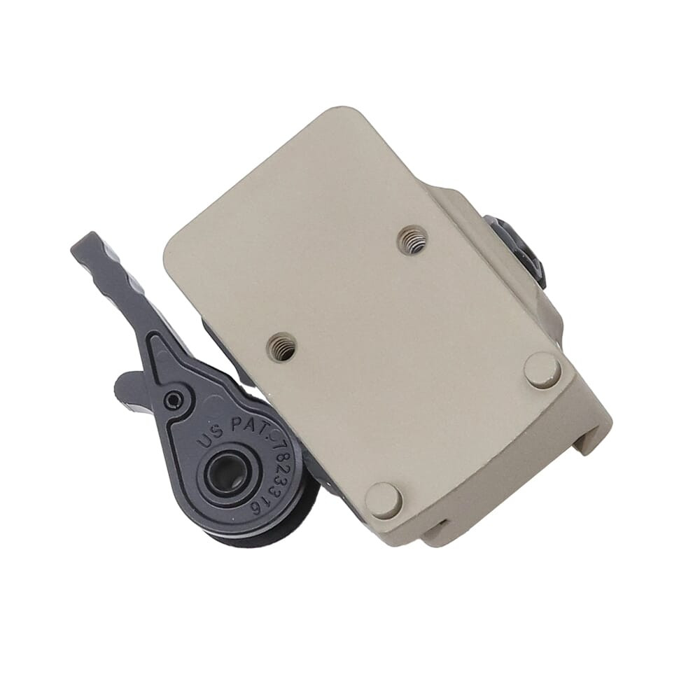 American Defense Manufacturing ADM Lightweight Low Profile QD RMR FDE Mount w/RH Ti Lever AD-RMR-LW-L-RH-FDE-TL - American Defense Manufacturing