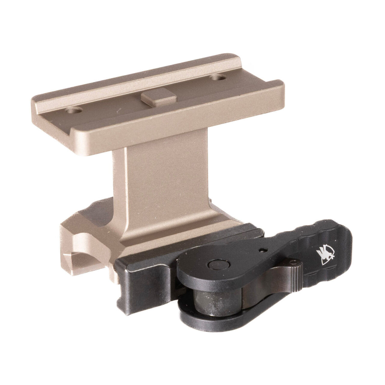 American Defense Manufacturing ADM Lightweight QD T1/T2/CompM5 1.93" FDE Mount w/LH STD Lever AD-T1-LW-H-FDE-STD - American Defense Manufacturing