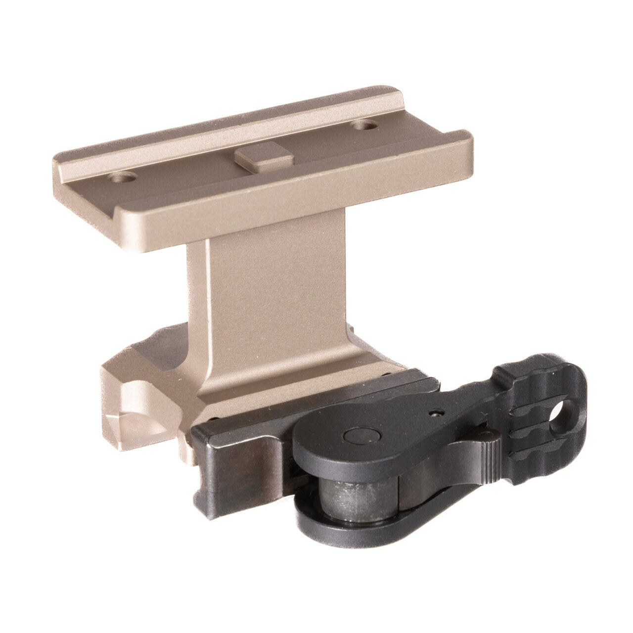 American Defense Manufacturing ADM Lightweight QD T1/T2/CompM5 1.93" FDE Mount w/LH TAC Lever AD-T1-LW-H-FDE-TAC - American Defense Manufacturing