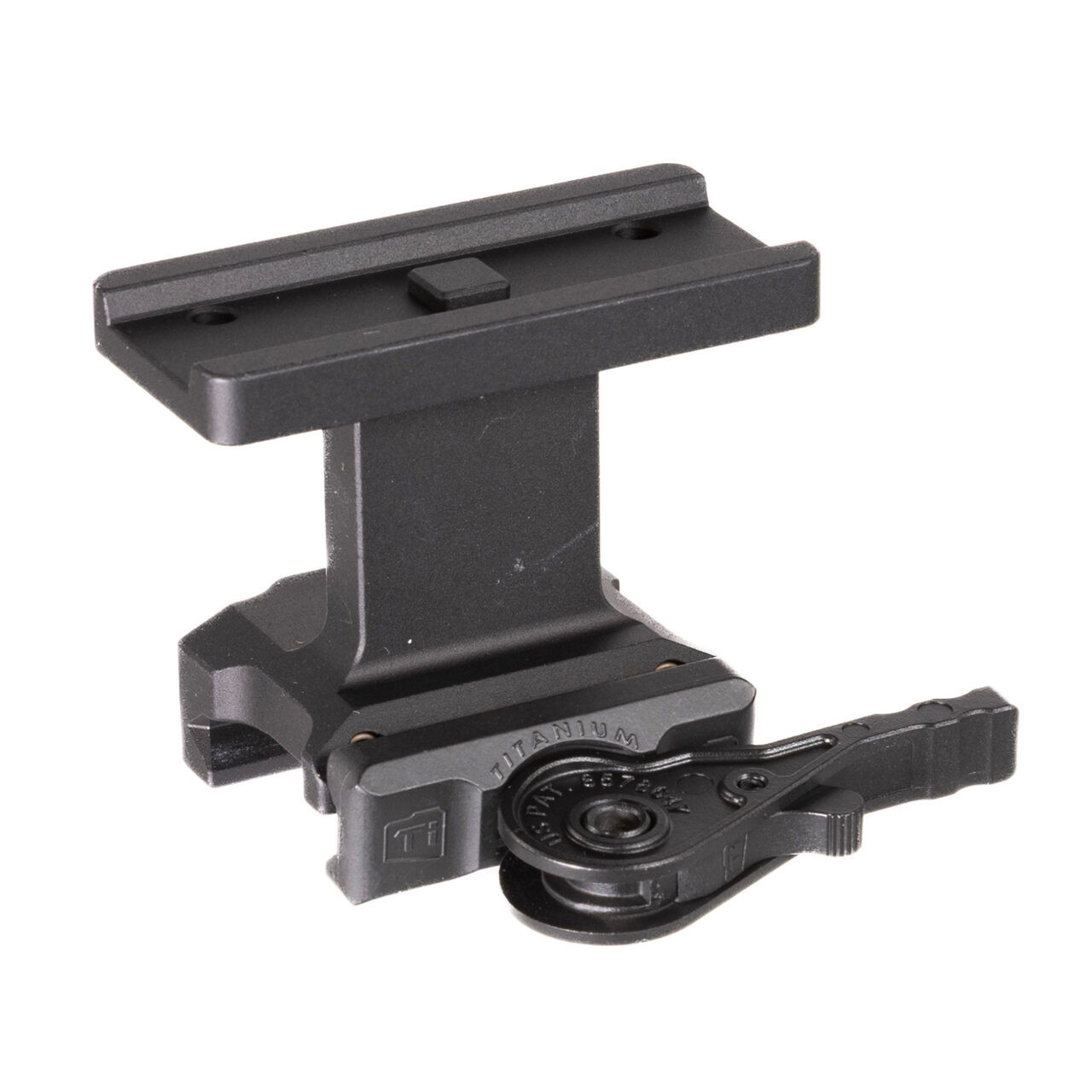 American Defense Manufacturing ADM Lightweight QD T1/T2/CompM5 1.93" Mount w/LH Ti Lever AD-T1-LW-H-TL - American Defense Manufacturing