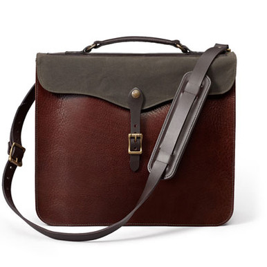 Filson Dark Brown Leather Briefcase FIL-70154-KB