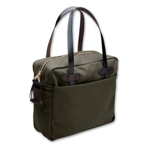 Filson Tote Bag With Zipper OtterGreen FCO021317 FIL70261-OtterGreen in Otter Green - Filson