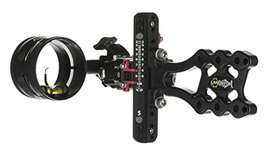 AXCEL Archery LANDSLYDE Slider Non-Dampened w/AVX-31 Scope Single-Pin .019 Green Fiber Black Bow Sight ALND-N119-3GB - AXCEL Archery