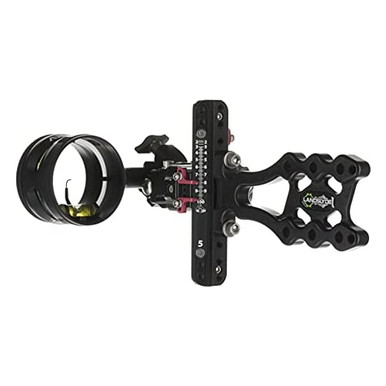 AXCEL Archery LANDSLYDE Slider Non-Dampened w/AVX-31 Scope Single-Pin .019 Green Fiber Black Bow Sight ALND-N119-3GB - AXCEL Archery