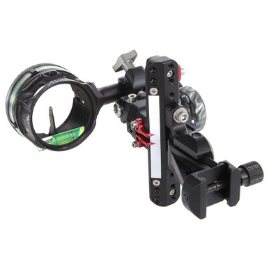 AXCEL Archery LANDSLYDE Slider Picatinny Mount w/AVX-41 Scope Single-Pin .019 Green Fiber Black Bow Sight ALND-P119-4GB - AXCEL Archery