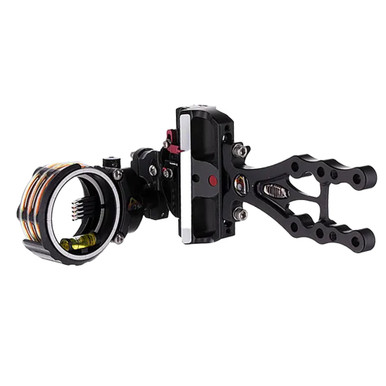 AXCEL Archery LANDSLYDE Slider Picatinny Mount w/AccuStat II Scope Micro 5-Pins .019 Fiber Black Bow Sight ALND-P519-4BK - AXCEL Archery