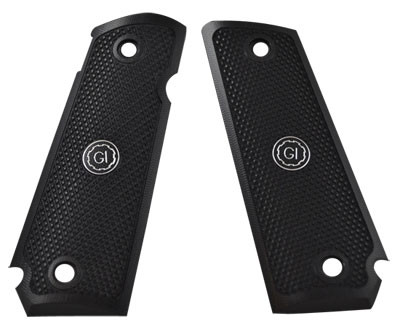 Guncrafter Aluma-Grips Black Gov BT Std w/ GI logo GI-AG-GBT-005 - Guncrafter