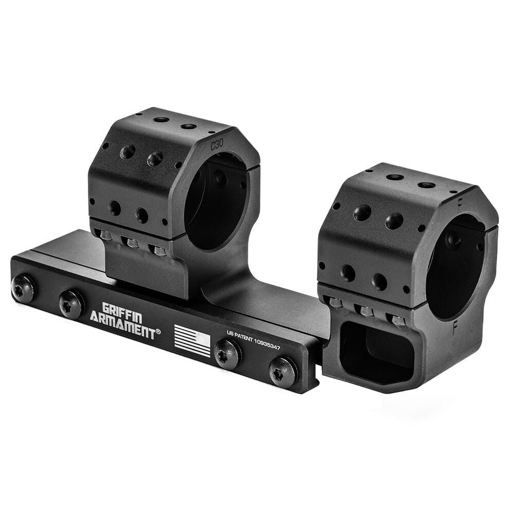 Griffin Armament 30mm Cantilever GPM 1.425" Height 15MOA Scope Mount GSMC1.425H30MM - Griffin Armament