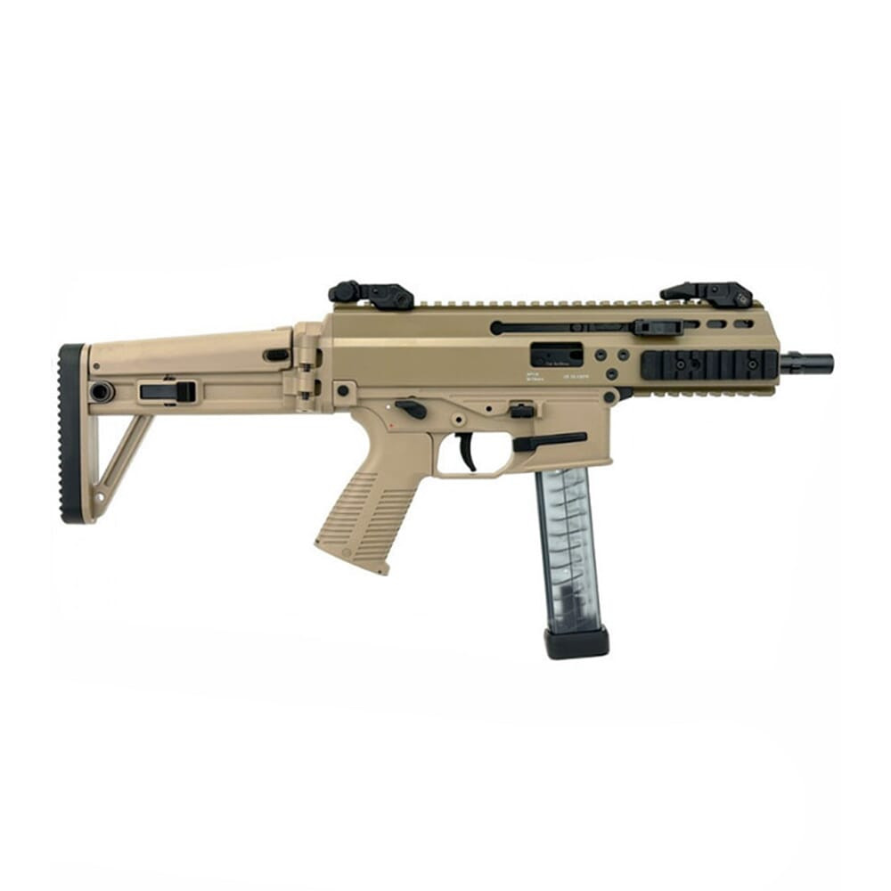 B&T APC9 PRO 9mm Coyote Tan Short Barrel Rifle w/MBT Stock (NFA) BT-36039-SBR-CT-MBT - B&T
