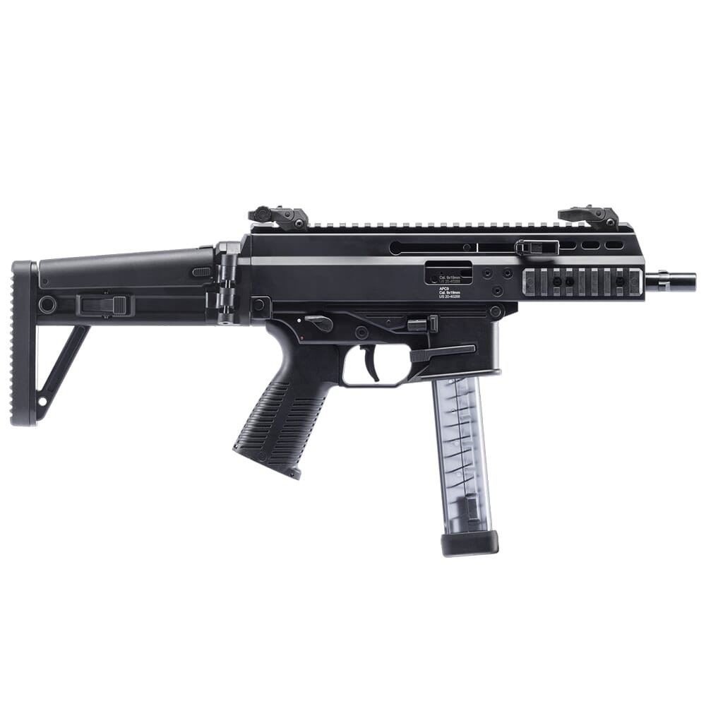 B&T APC9 PRO 9mm Black Short Barrel Rifle w/MBT Stock (NFA) BT-36039-SBR-MBT - B&T