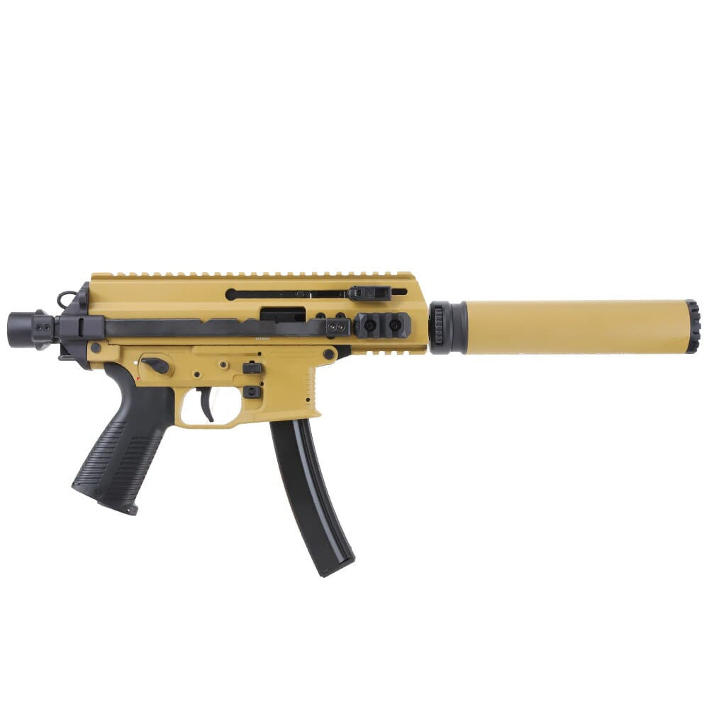 B&T APC9K-MP5 9mm 4.3" Bbl RAL8000 Pistol w/MP5 Mag Lower & SQD Suppressor (NFA) BT-361765-02-MP5-RAL-KIT - B&T