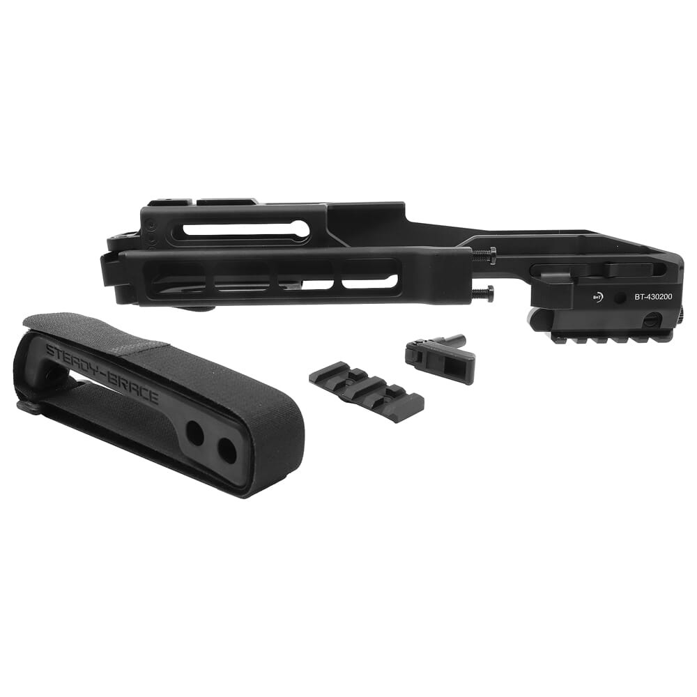 B&T USW-G Conversion Kit for Glock 17/19 w/Rail & A3 Tactical Side-Folding Brace BT-430200-A3 - B&T