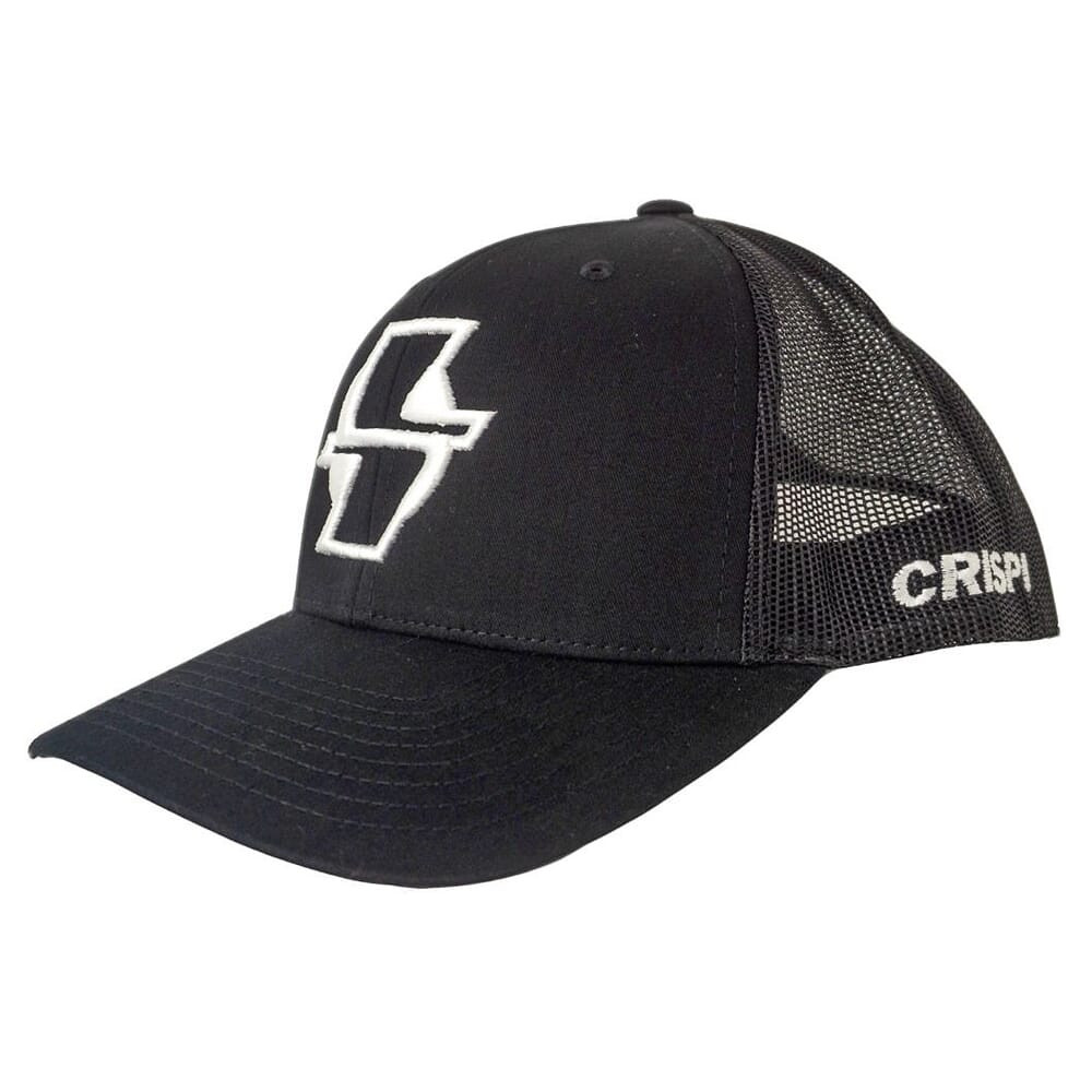 Crispi Black w/White Logo Snapback Hat Hat-Black-White-Logo - Crispi