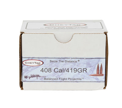 CheyTac 408 Cheytac 419gr Balanced Flight projectiles - CheyTac