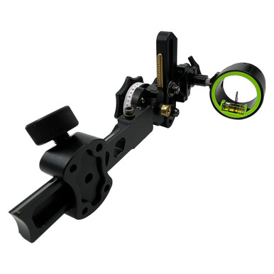 HHA Sports HHA Tetra Max Hoyt Edition RYZ 2510 w/.010 2-pin 1-5/8" Scope Green Top Pin & Red 2nd Pin LH HYT-RYZMX-2510-GRED LH - HHA Sports