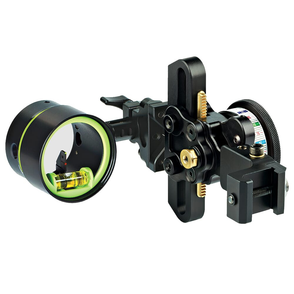 HHA Sports HHA Tetra Max Hoyt Edition RYZ 2519 w/.019 2-pin 1-5/8" Scope Green Top Pin & Red 2nd Pin HYT-RYZMX-2519-GRED - HHA Sports