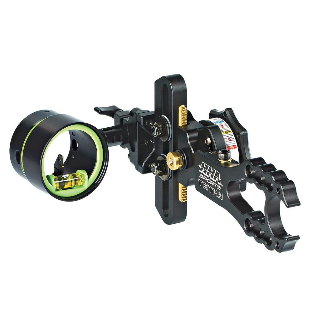 HHA Sports HHA Tetra Max Hoyt Edition RYZ 2519 w/.019 2-pin 1-5/8" Scope Green Top Pin & Yellow 2nd Pin HYT-RYZMX-2519-GYEL - HHA Sports