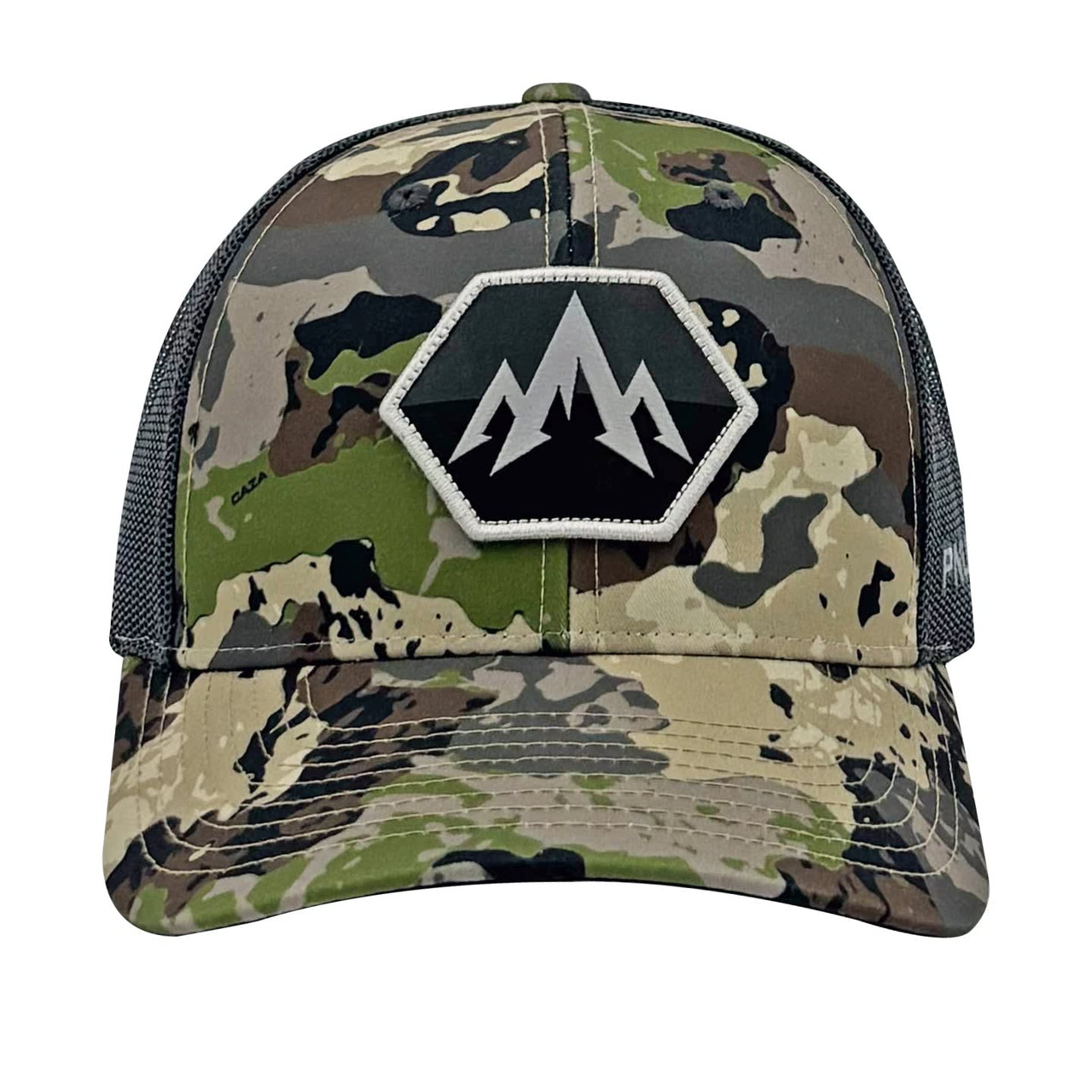 Pnuma Outdoors Hex Camo Trucker Hat Cap, Caza Camo CP-HX-CZ - Pnuma Outdoors
