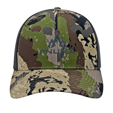 Pnuma Outdoors Logo Trucker Hat Cap, Caza Camo CP-LO-CZ