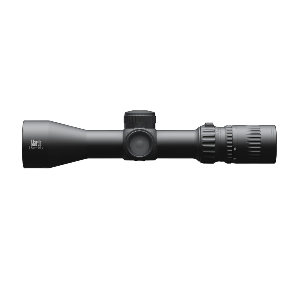 March Scopes March Compact 1.5-15x42mm SFP MTR-5 Reticle 1/4MOA 6Level Illum Riflescope D15V42I-MTR-5 - March Scopes