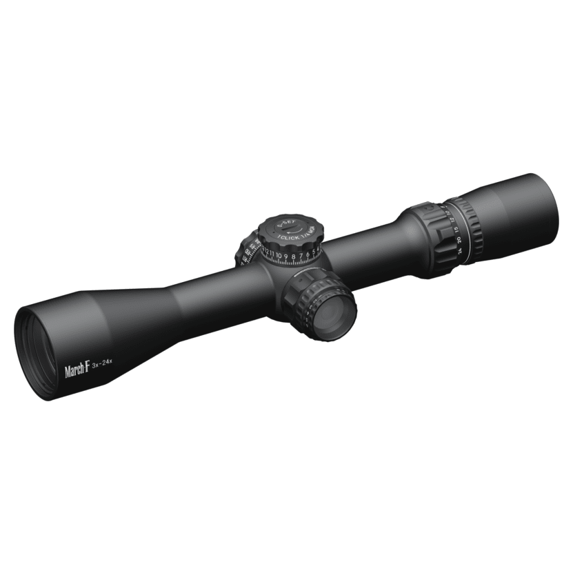 March Scopes March F Tactical 3-24x42mm FFP FMA-1 Reticle 1/4MOA 6Level Illum Riflescope D24V42FIMA-FMA-1 - March Scopes