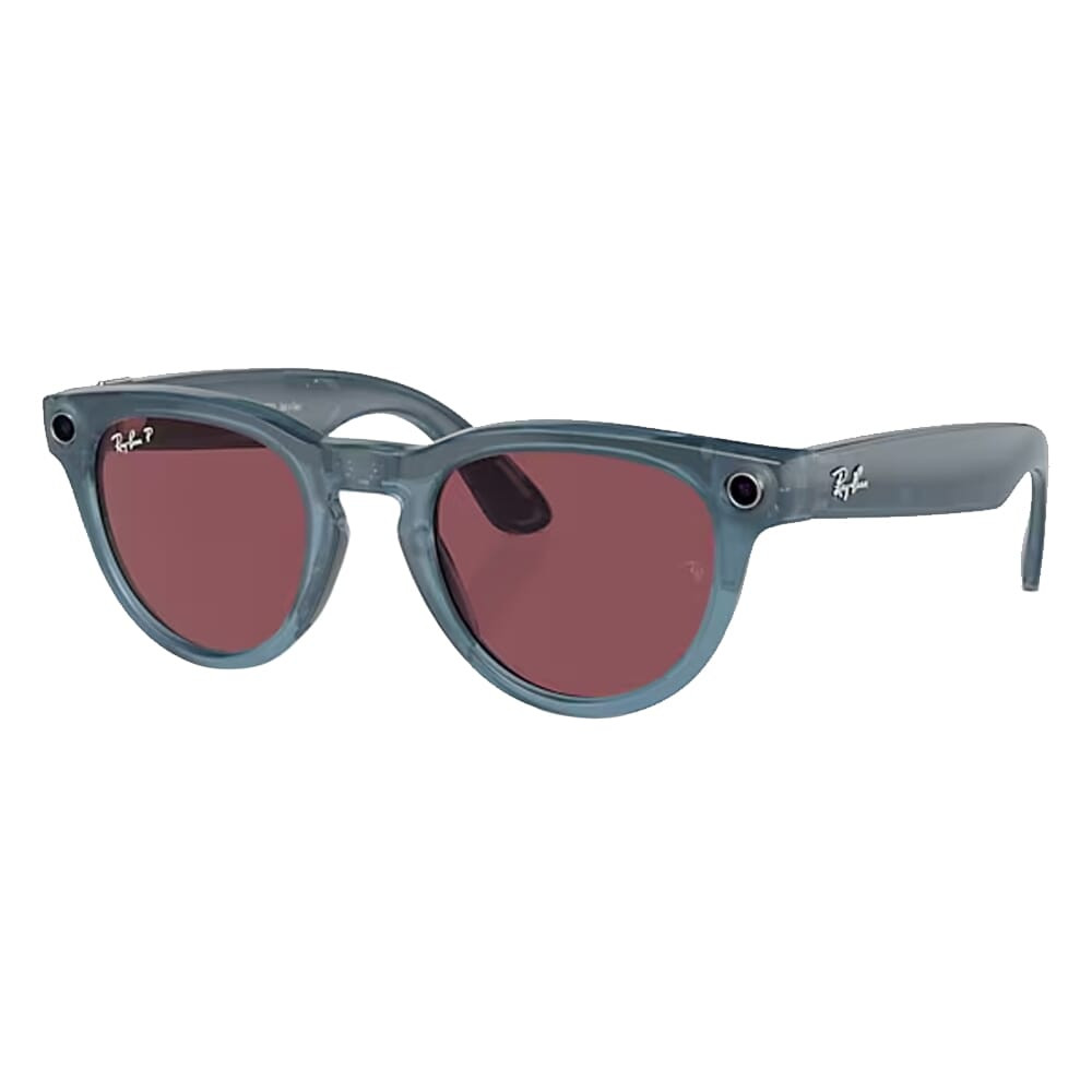 Ray-Ban Meta Headliner Shiny Jeans Polar Dusty Red 0RW4009-66985Q - Ray-Ban