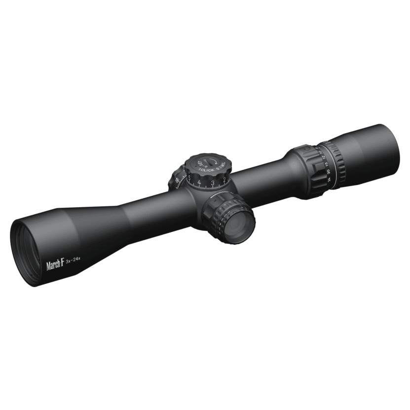 March Scopes March F Tactical 3-24x42mm FFP FML-1 Reticle 0.1MIL 6Level Illum Riflescope D24V42FIML-FML-1 - March Scopes